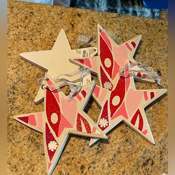 Pier 1 Other - Christmas ornaments wooden (STARS)